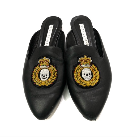 Veronica Beard Shoes - Veronica Beard Greyson Nappa Leather Slipper